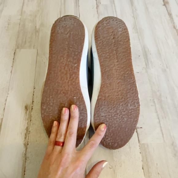 Superga | Womens Gray Leather Lace Up High Top | Size: 7 - Picture 10 of 10